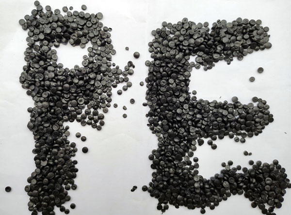 莆田黑色hdpe拉管再生颗粒