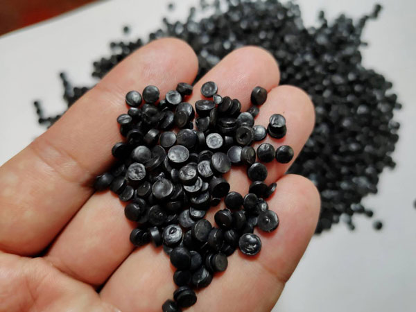 莆田黑色HDPE再生管道颗粒料